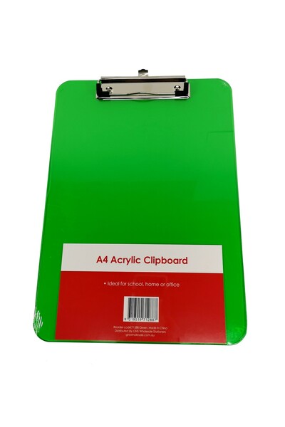 Clipboard GNS: A4 Acrylic - Green