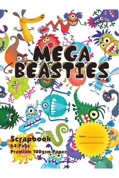 Scrapbook - Mega Beasties (335x240mm) Premium 100gsm 64PG