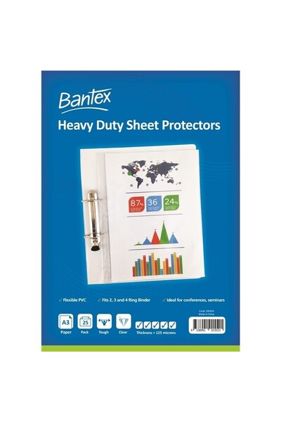 Heavy Duty Sheet Protectors A3 (Pack of 25)