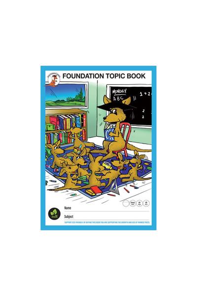 Clever Kangaroo Foundation Topic Book: 14mm Ruled (64 Pages)