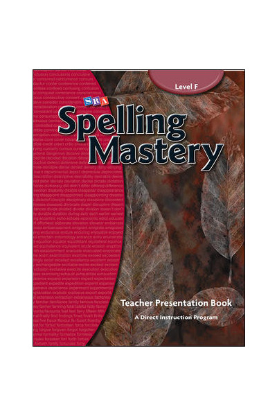 Spelling Mastery - Level F (Year 6): Teacher Materials