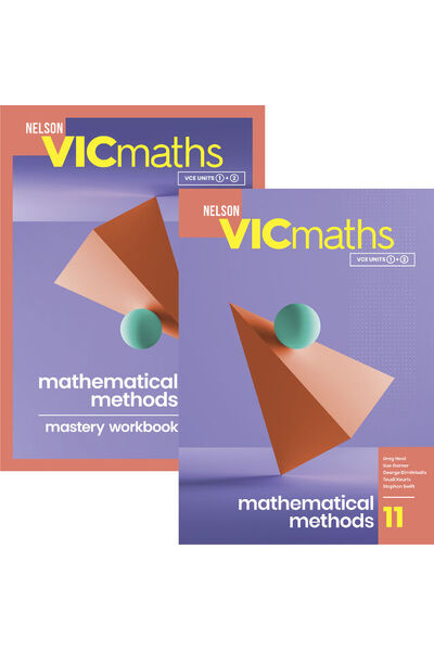 Nelson VicMaths 11 Mathematical Methods - Student Book and Workbook Value Pack