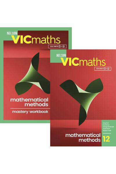 Nelson VicMaths 12 Mathematical Methods - Student Book and Workbook Value Pack