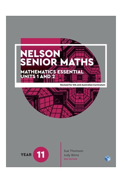 Nelson Senior Maths 11 Mathematics Essential - Student Book with NelsonNetBook Access Code