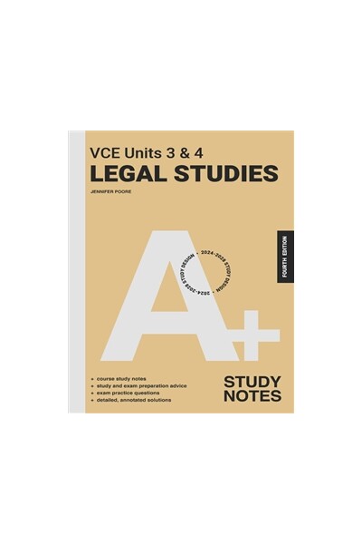 A+ VCE Units 3 & 4 Legal Studies Study Notes