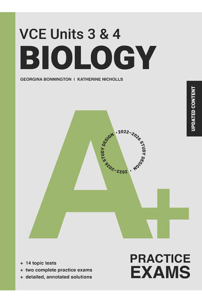 A+ Biology Practical Exam VCE Units 3 & 4 Updated