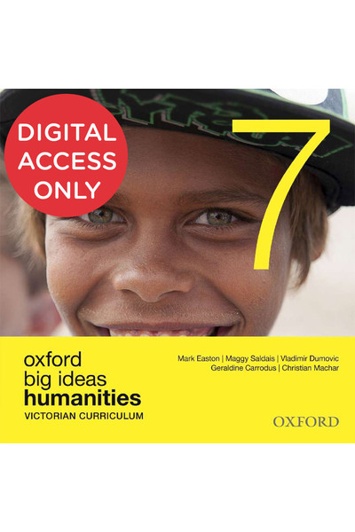 Oxford Big Ideas Humanities - VIC Curriculum: Year 7 - Student obook/assess (Digital Access Only)