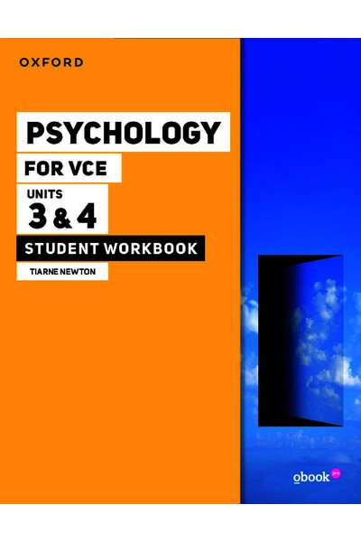 Psychology for VCE - Unit 3 & 4: Student Workbook + obook pro (Print & Digital)