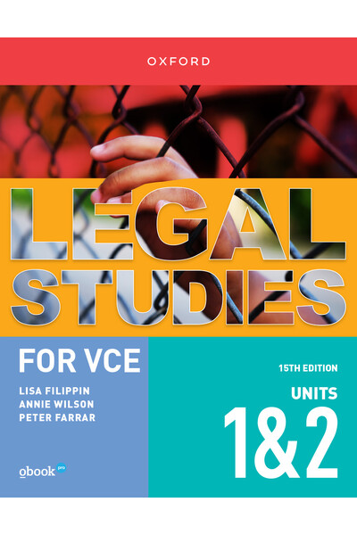 Legal Studies for VCE - Units 1 & 2: Student Book + obook pro (Print & Digital)