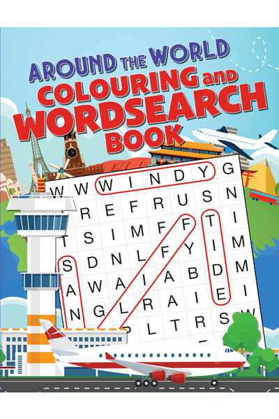Around the World Colouring & Word Search Book
