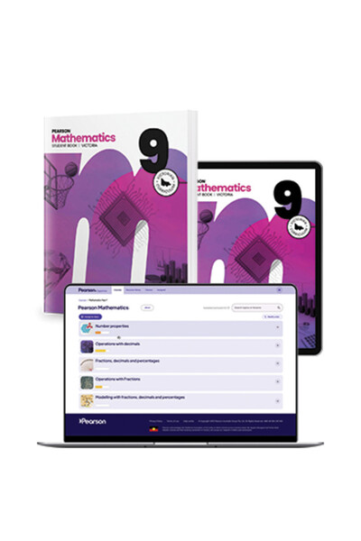Pearson Mathematics 9 (Victoria) - Student Book, eBook and Digital Hub (Print & Digital)