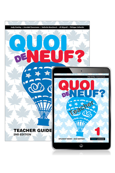 Quoi de Neuf? 1: Teacher Guide & eBook with audio (Print & Digital) - 2nd Edition
