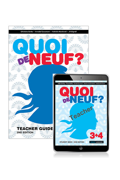 Quoi de Neuf? 3+4: Teacher Guide & eBook with audio (Print & Digital) - 2nd Edition