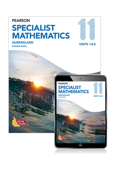 Pearson Specialist Mathematics Queensland 11 Student Book with eBook (Print and Digital)