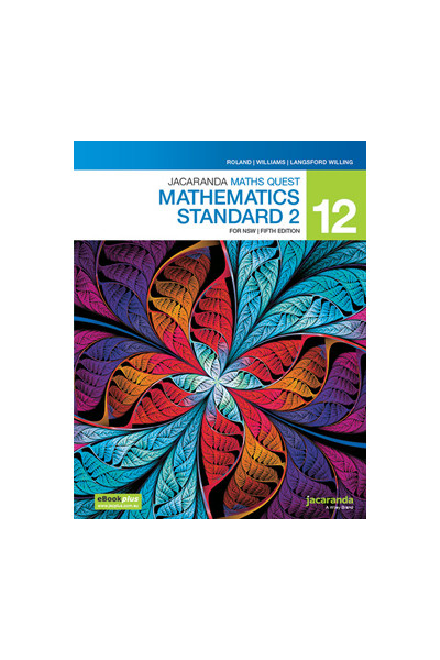 Jacaranda Maths Quest 12 Mathematics Standard 2 for NSW 5e eBookPLUS + Print