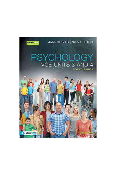 Psychology VCE Units 3 and 4 (7th Edition) - eBookPLUS & print + studyON (Print & Digital)