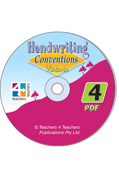 Handwriting Conventions - VIC: PDF CD (Year 4)