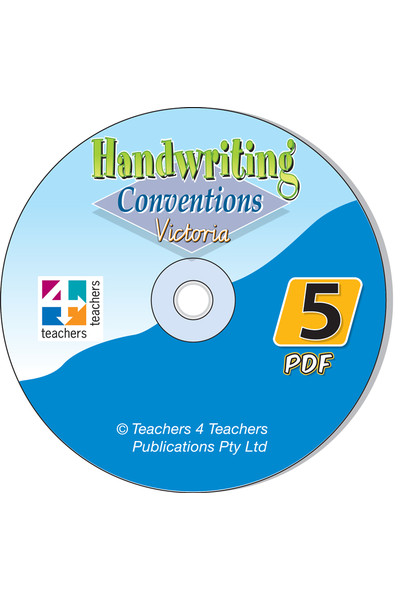 Handwriting Conventions - VIC: PDF CD (Year 5)