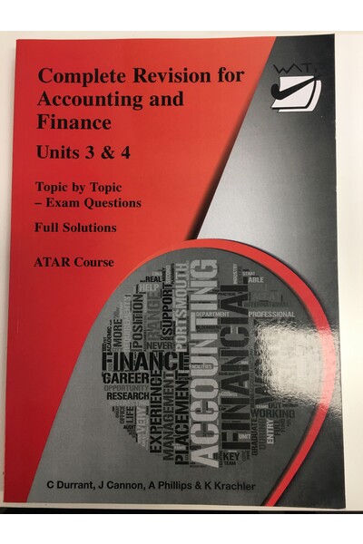 Complete Revision for Accounting & Finance - Units 3 & 4 