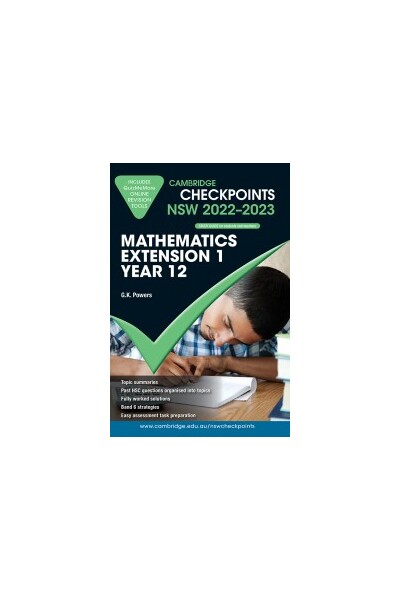 Cambridge Checkpoints NSW - Mathematics Extension 1: Year 12 (2022-2023)
