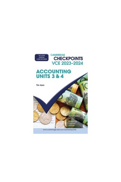 Cambridge Checkpoints VCE Accounting: Units 3 & 4 2023-2024 (Print & Digital)