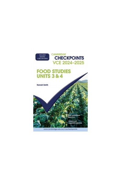 Cambridge Checkpoints VCE Food Studies Units 3 & 4 2024-2025