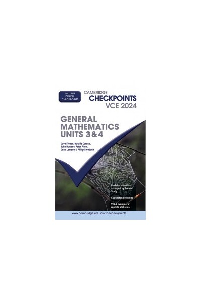 Cambridge Checkpoints VCE General Mathematics Units 3 & 4 2024