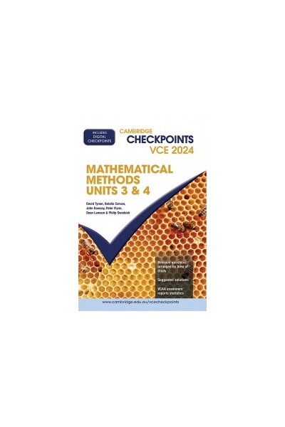 Cambridge Checkpoints VCE Mathematical Methods Units 3 & 4 2024
