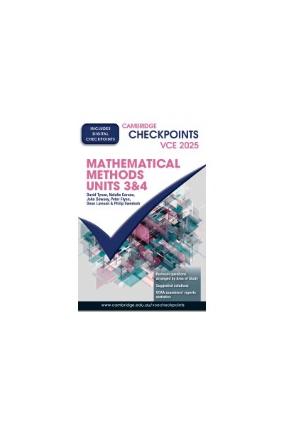 Cambridge Checkpoints VCE - Mathematical Methods: Units 3&4 2023 (Print & Digital)