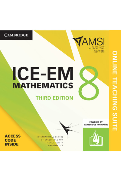 ICE-EM Mathematics for the Australian Curriculum - Third Edition: Year 8 Online Teaching Suite (Digital Access Only)