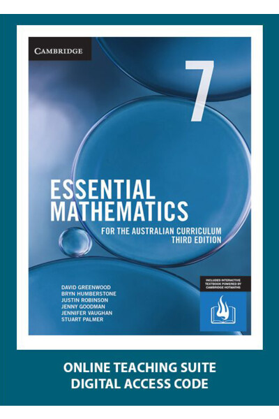 Essential Mathematics For The Australian Curriculum Year 7 Online Teaching Suite Digital Access Only Cambridge University Press Educational Resources And Supplies Teacher Superstore