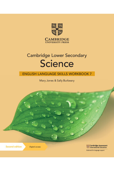 Cambridge International Lower Secondary Science - English Language Skills Workbook 7 with Digital Access (1 Year)