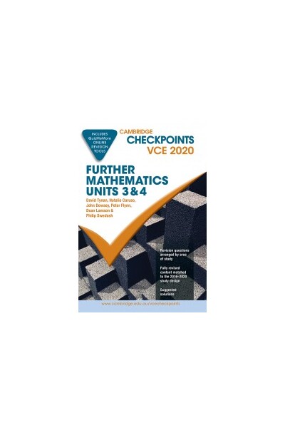 Cambridge Checkpoints VCE - Further Mathematics: Units 3&4 (2020)