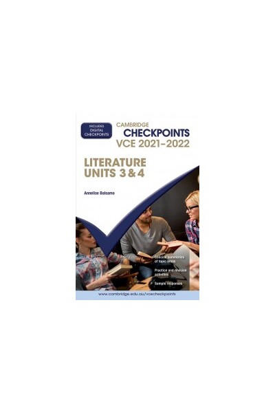 Cambridge Checkpoints VCE Literature Units 3&4 2021-2022 (Print & Digital)