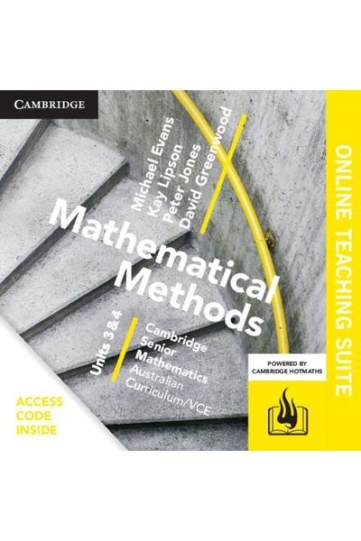 Cambridge Senior Mathematics: VCE - Mathematical Methods (Units 3&4): Online Teacher Suite (Digital Access Only)
