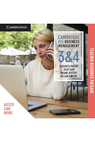 Cambridge VCE Business Management - Units 3&4: Teacher Resource Package (Digital Access Only)