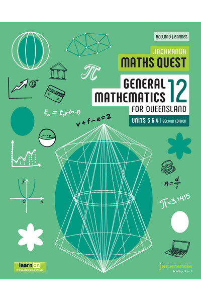 Jacaranda Maths Quest 12 General Mathematics Units 3&4 for Queensland Second Edition (learnON & Print)