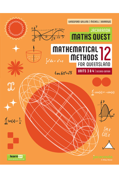 Jacaranda Maths Quest 12 Mathematical Methods Units 3&4 for Queensland Second Edition (learnON & Print)