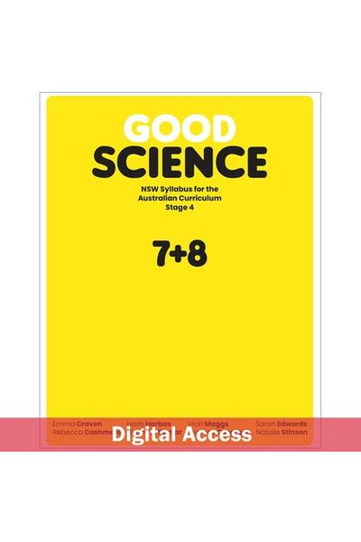 Good Science NSW syllabus for the Australian Curriculum Stage 4 Teacher Digital Access 