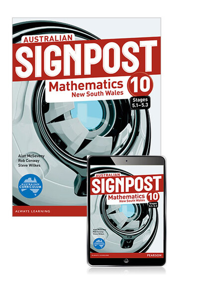 Australian Signpost Maths NSW - Year 10 (5.1 - 5.3): Student Book with eBook (Print & Digital)