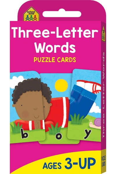 Three-Letter Words Puzzle Cards