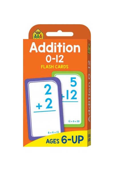Addition 0-12 Flash Cards