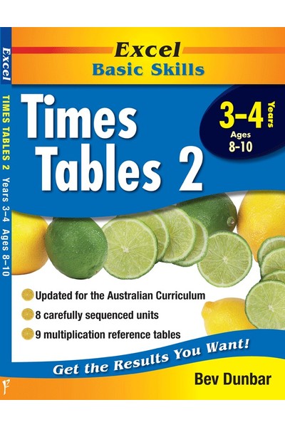 Excel Basic Skills - Times Tables 2: Years 3-4
