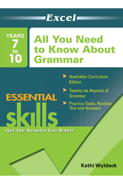 Excel Essential Skills: All You Need To Know About Grammar Years 7-10