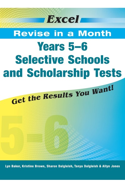 Excel Revise in a Month Years 5-6 Selective Schools and Scholarship Tests