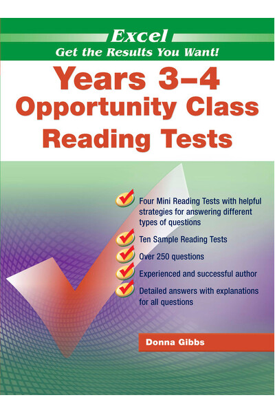 Excel Opportunity Class Reading Tests Years 3-4