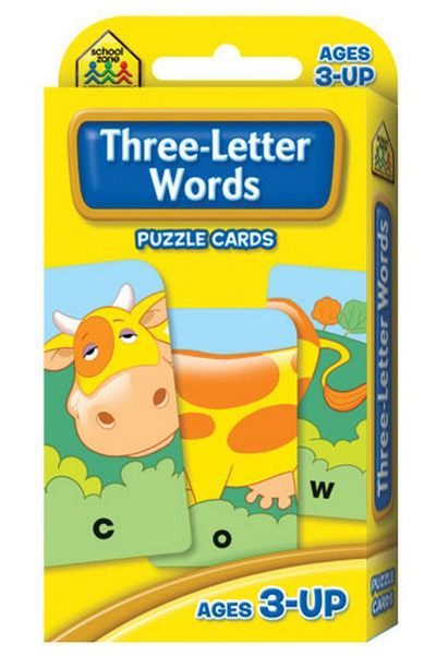 Three-Letter Words Puzzle Cards