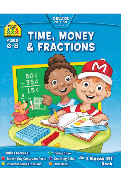 School Zone Time, Money & Fractions