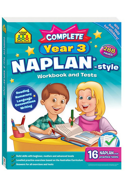 School Zone Complete NAPLAN-Style Workbook and Tests - Year 3
