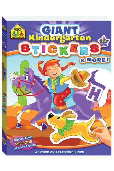 School Zone Giant Workbook - Kindergarten Stickers & More